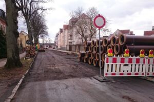 Baustelle Goethestraße Waren (Müritz)