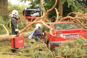 Einsatzübung Verkehrsunfall