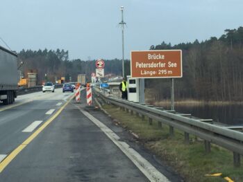 Blitzer A19 Petersdorfer Brücke