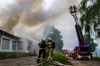 Großbrand Waren (Müritz) Teterower Straße