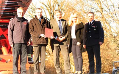 Förderung Drehleiter Feuerwehr Waren (Müritz)