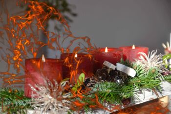 Feuer Weihnachten Brandschutztipps