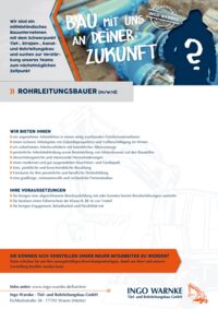Stellenausschreibung Ingo Warnke Waren (Müritz)