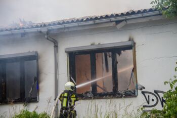 Granatenfund bei Großbrand in Waren (Müritz)