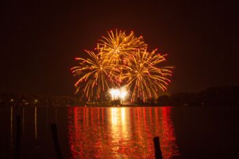 Feuerwerk in Waren (Müritz)