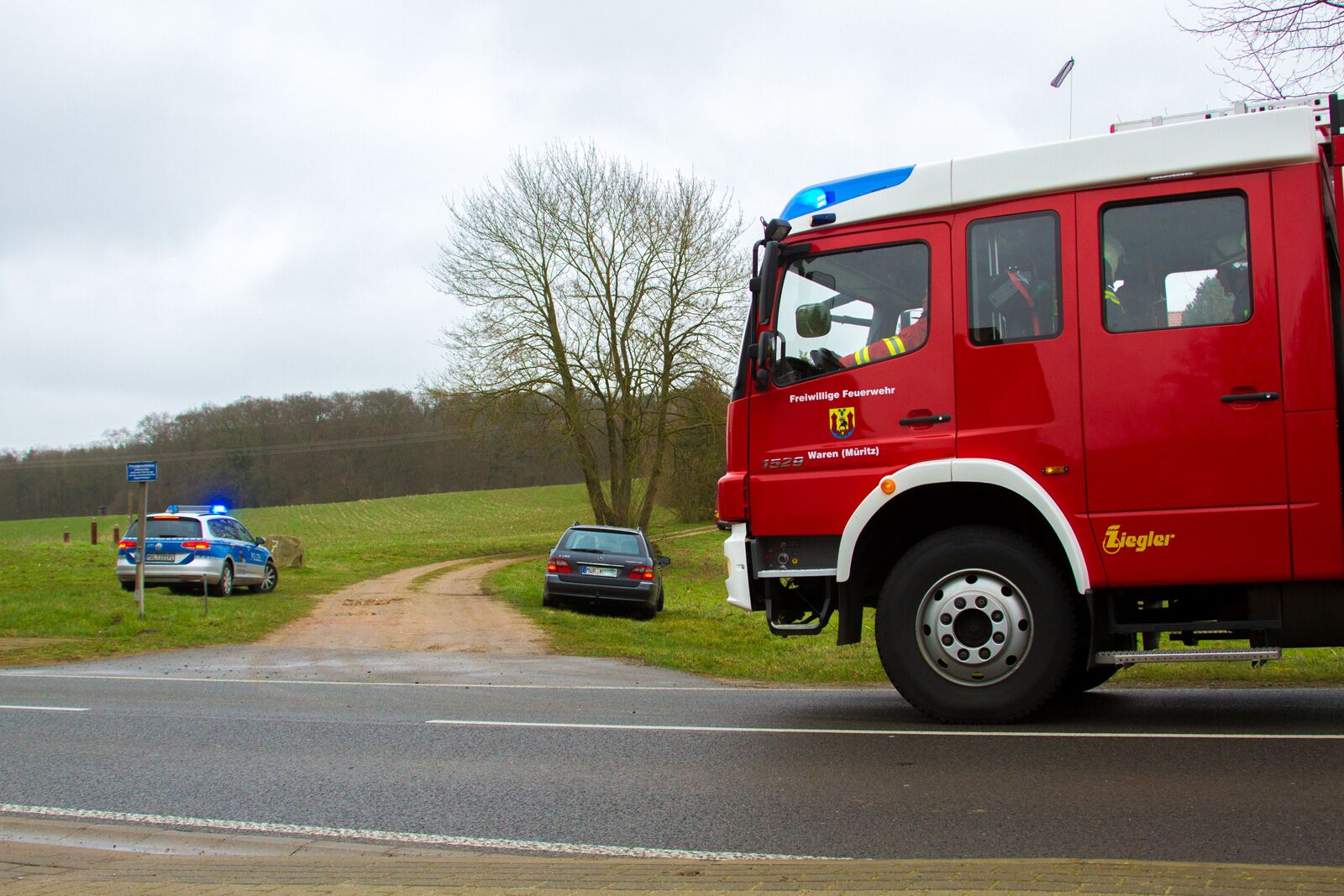 Einsatz Freiwillige Feuerwehr Waren (Müritz)