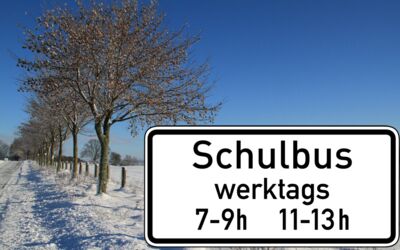 Schülerverkehr im Winter