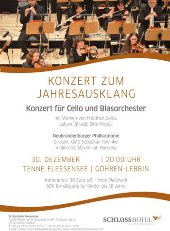 Konzert zum Jahresausklang in Göhren Lebbin