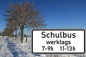 Schülerverkehr im Winter