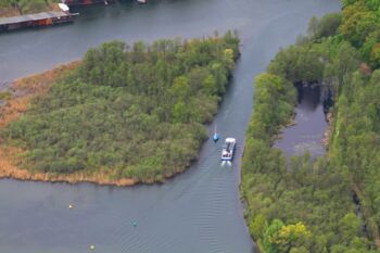 Luftbild Waren (Müritz) Eldenburger Kanal