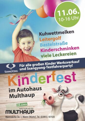 Kinderfest Autohaus Multhaup Waren Müritz