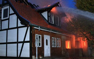 Wohnhausbrand in Woldzegarten