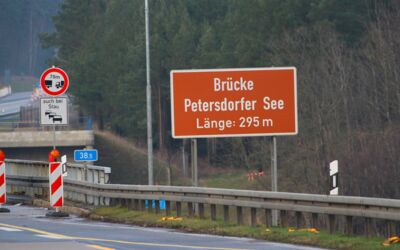 Sperrung A19 Petersdorfer Brücke