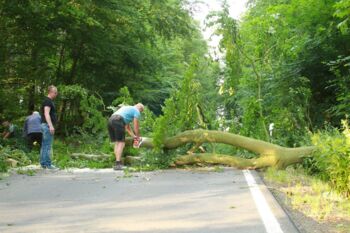 Verkehrsbehinderung bei Kargow