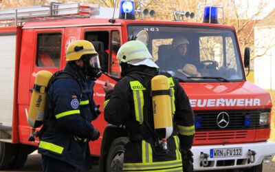 THW und Feuerwehr: Einsatzübung im Gutshaus Vollrathsruhe