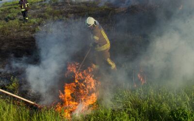 Flächenbrand bei Waren (Müritz)