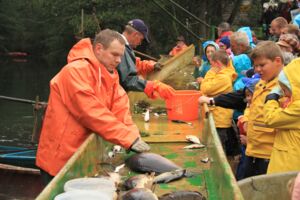 Abfischfest in Boek