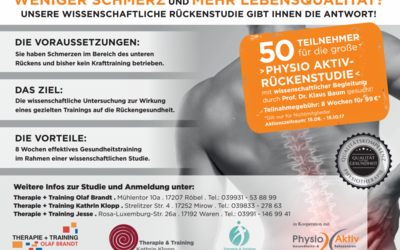 Rückenstudie Physio Aktiv