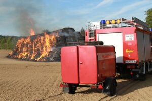 Strohmietenbrand Groß Gievitz