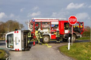 Verkehrsunfall B192 Schloen Feuerwehreinsatz