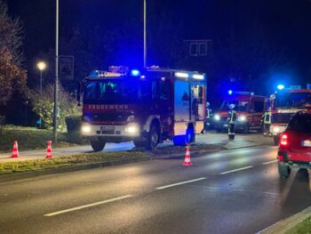 Feuerwehreinsatz: Wohnung brennt Waren (Müritz)