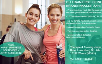 Fitnessstudio „Therapie & Training Jesse“ in Waren (Müritz)