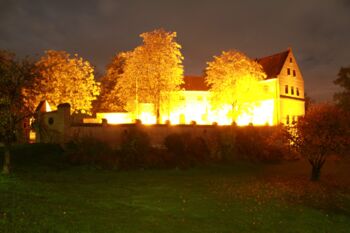 Penzliner Burg bei Nacht