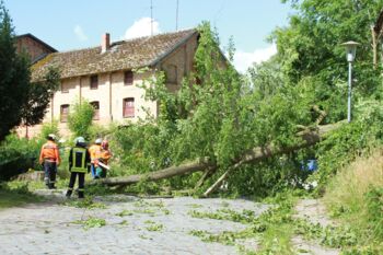 Feuerwehreinsatz Sturmschaden Kargow