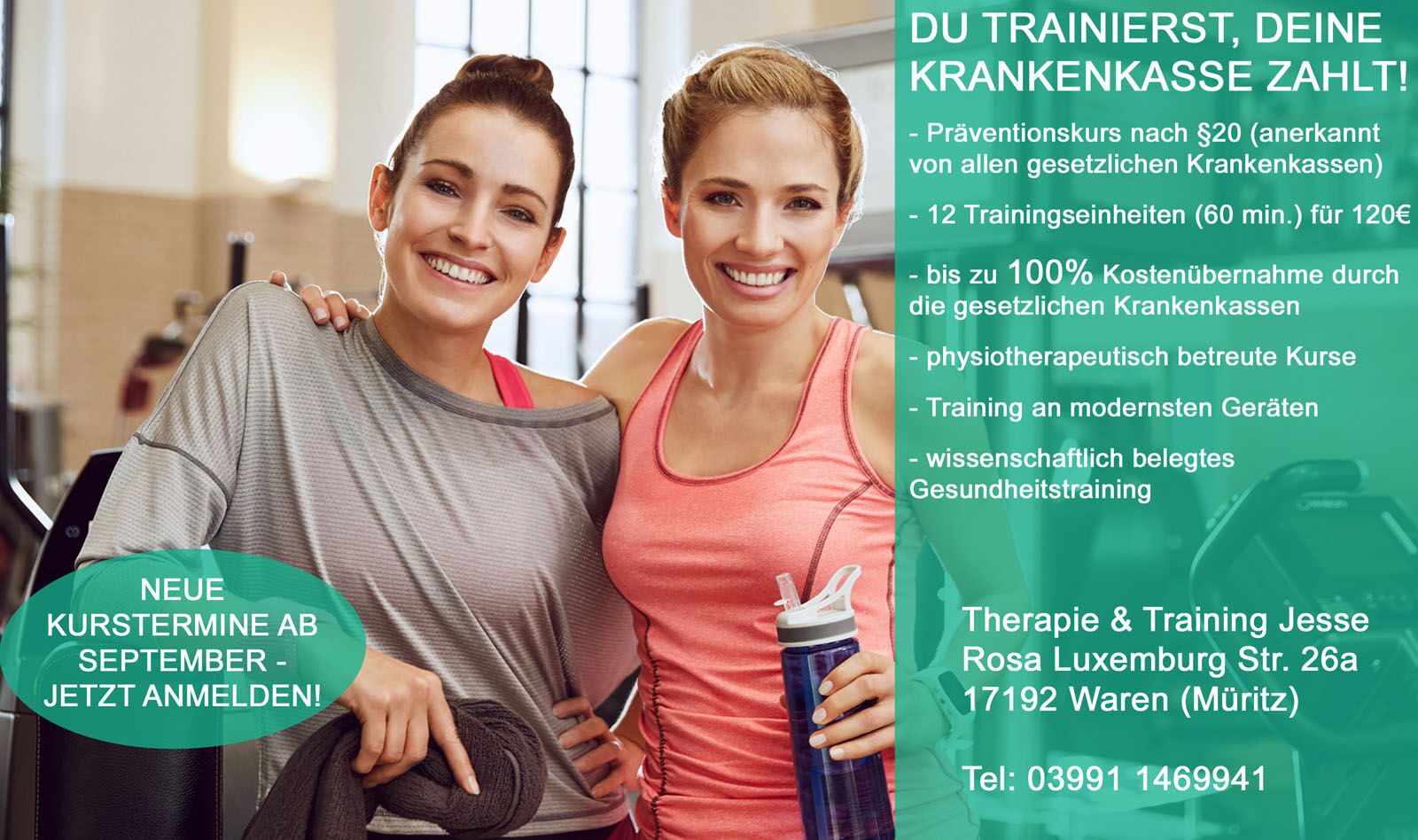 Fitnessstudio „Therapie & Training Jesse“ in Waren (Müritz)