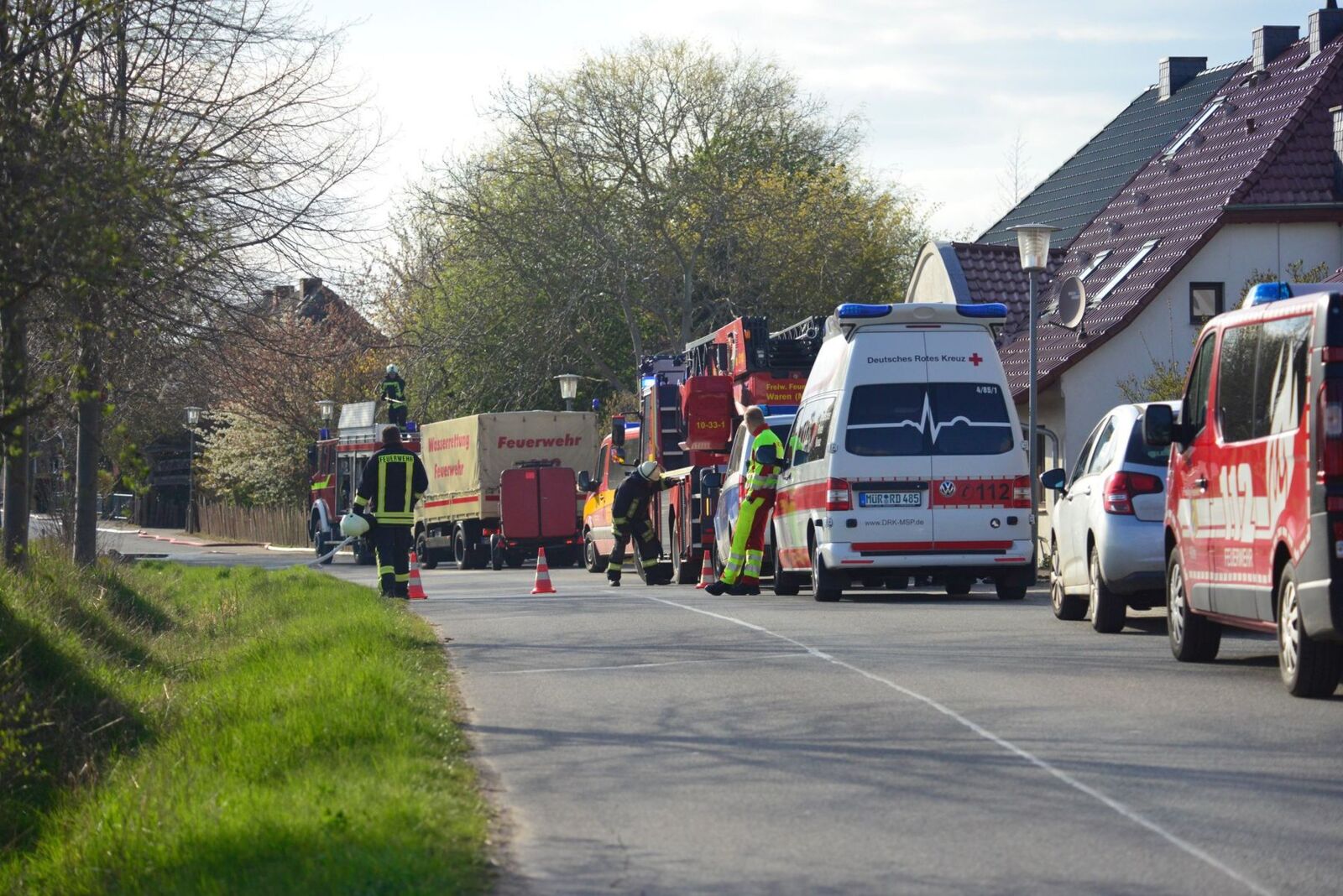 Einsatz Freiwillige Feuerwehr Waren (Müritz)