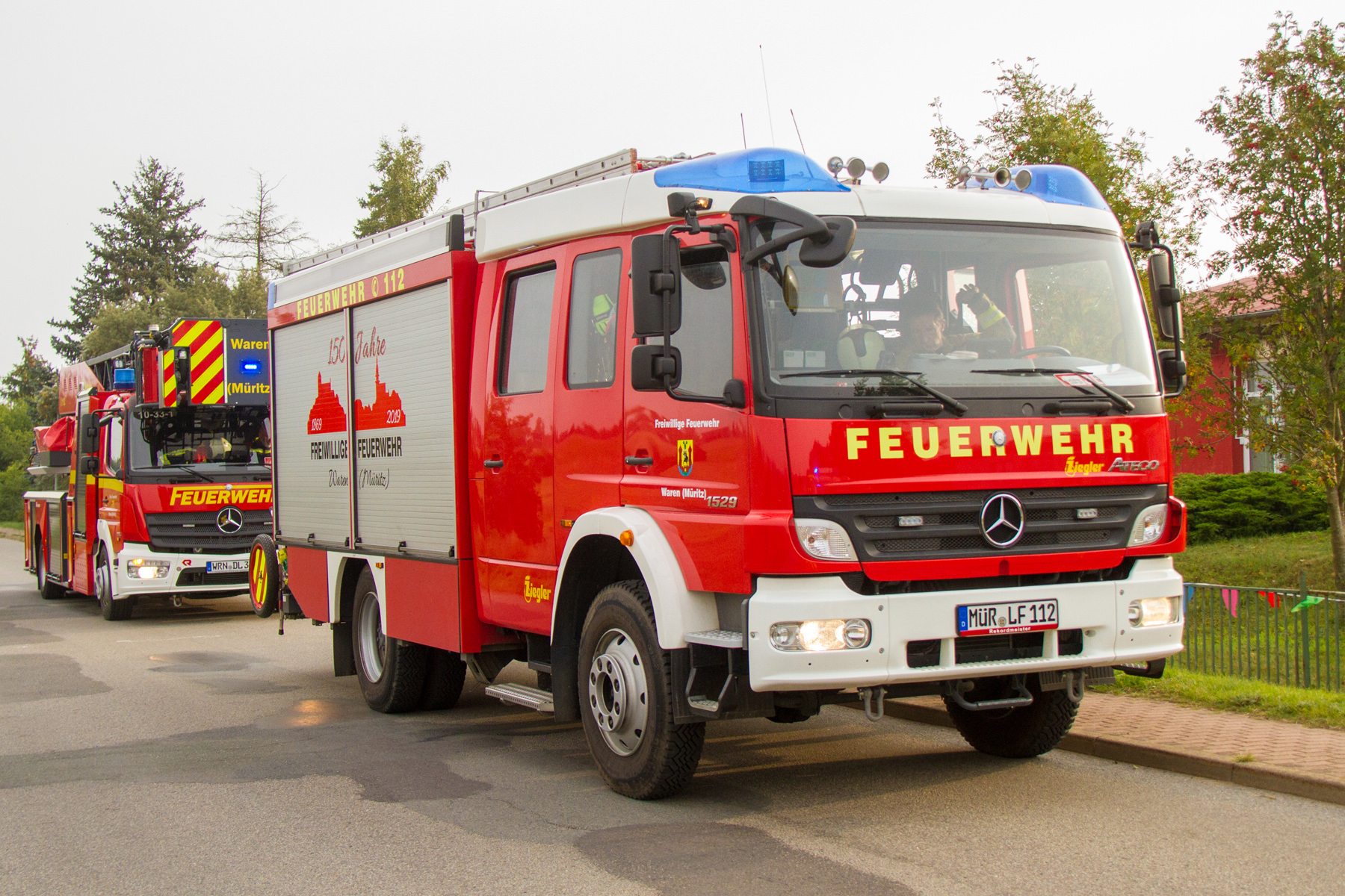 Einsatz Feuerwehr Kargow & Waren (Müritz)