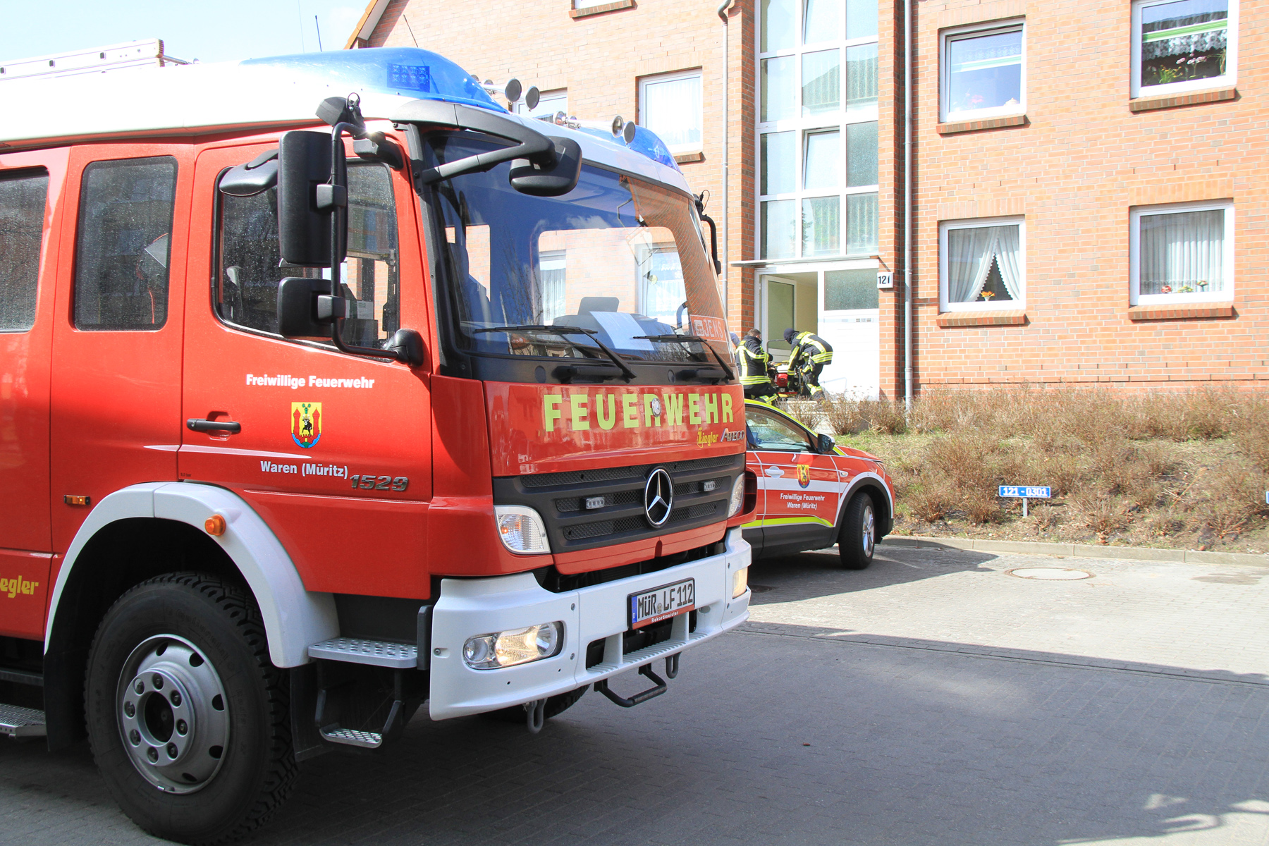 Einsatz Freiwillige Feuerwehr Waren (Müritz)