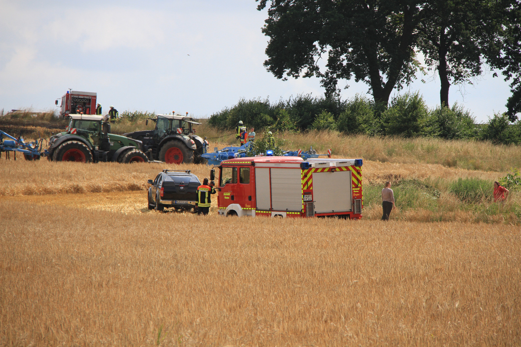 Großbrand bei Lansen