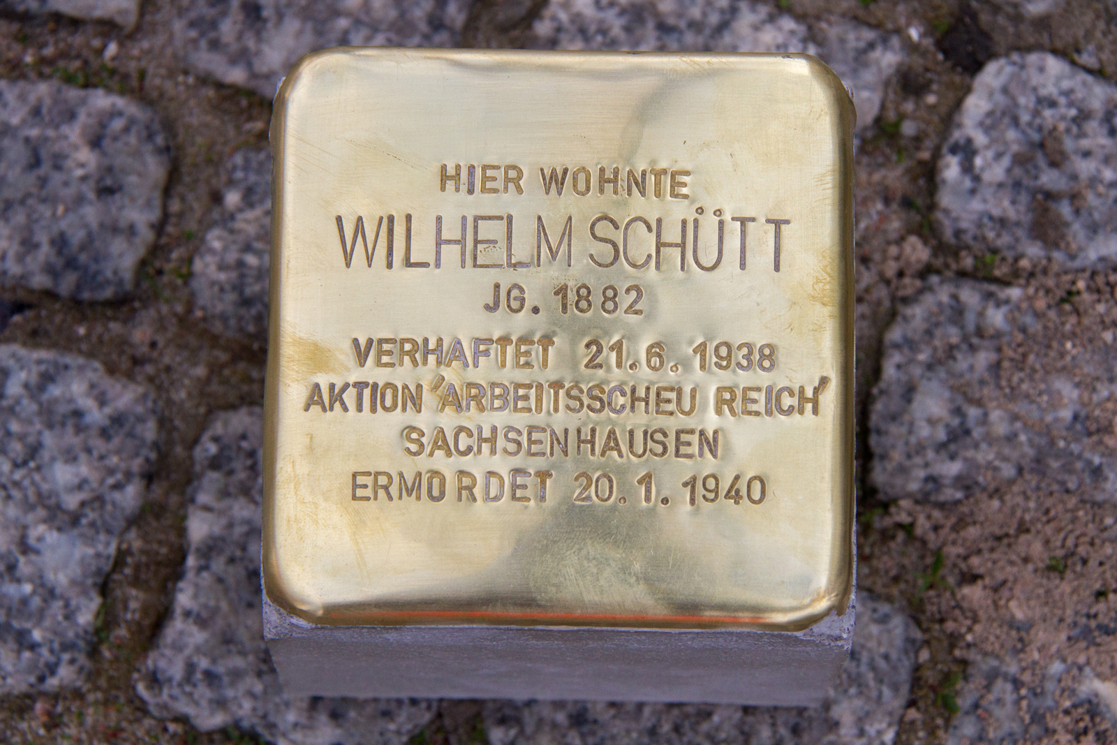 Wilhelm Schütt Stolpersteine