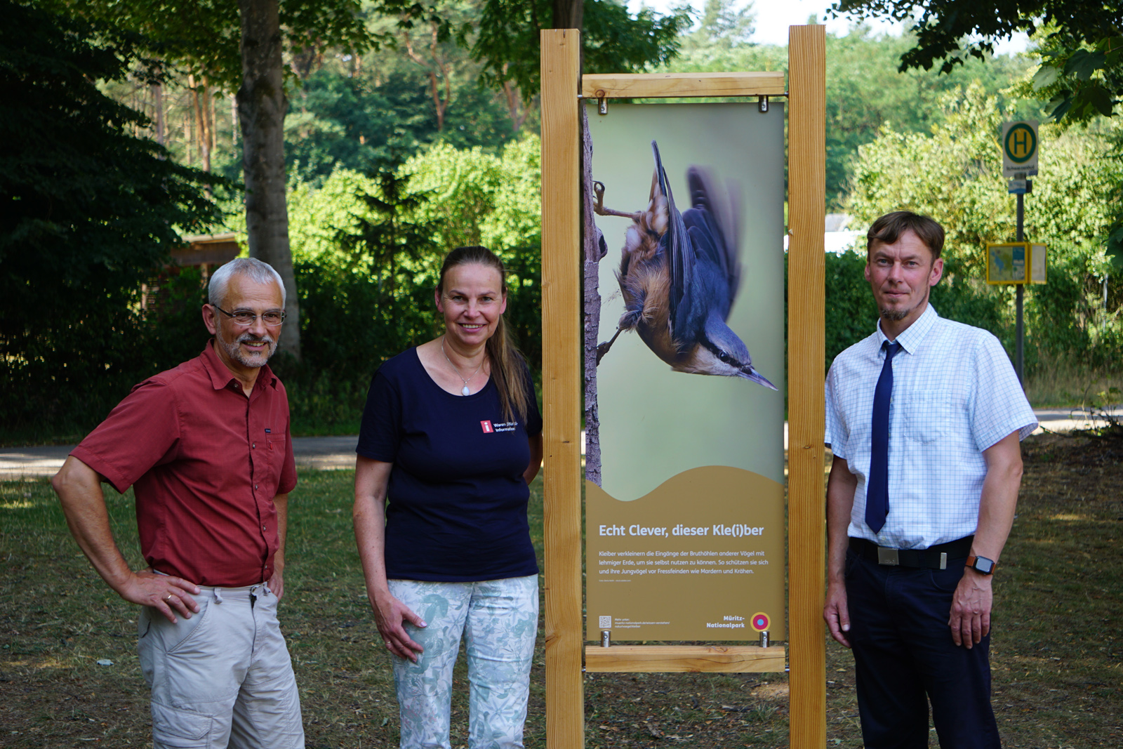 Federausstellung in der Nationalpark-Information in Schwarzenhof