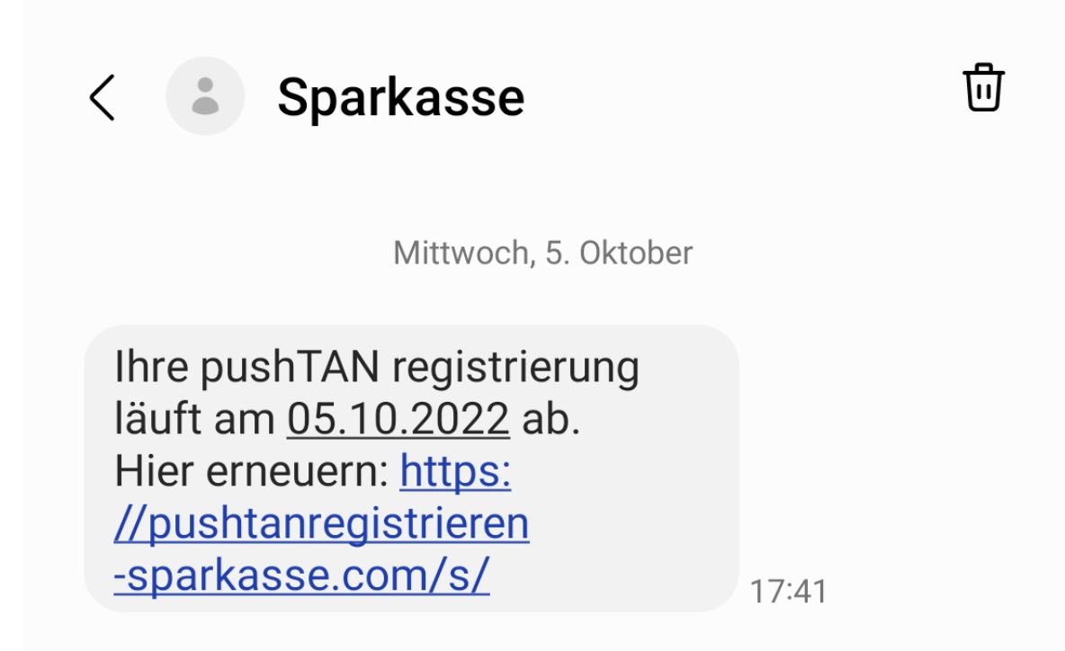 Polizei wartn vor TAN-SMS