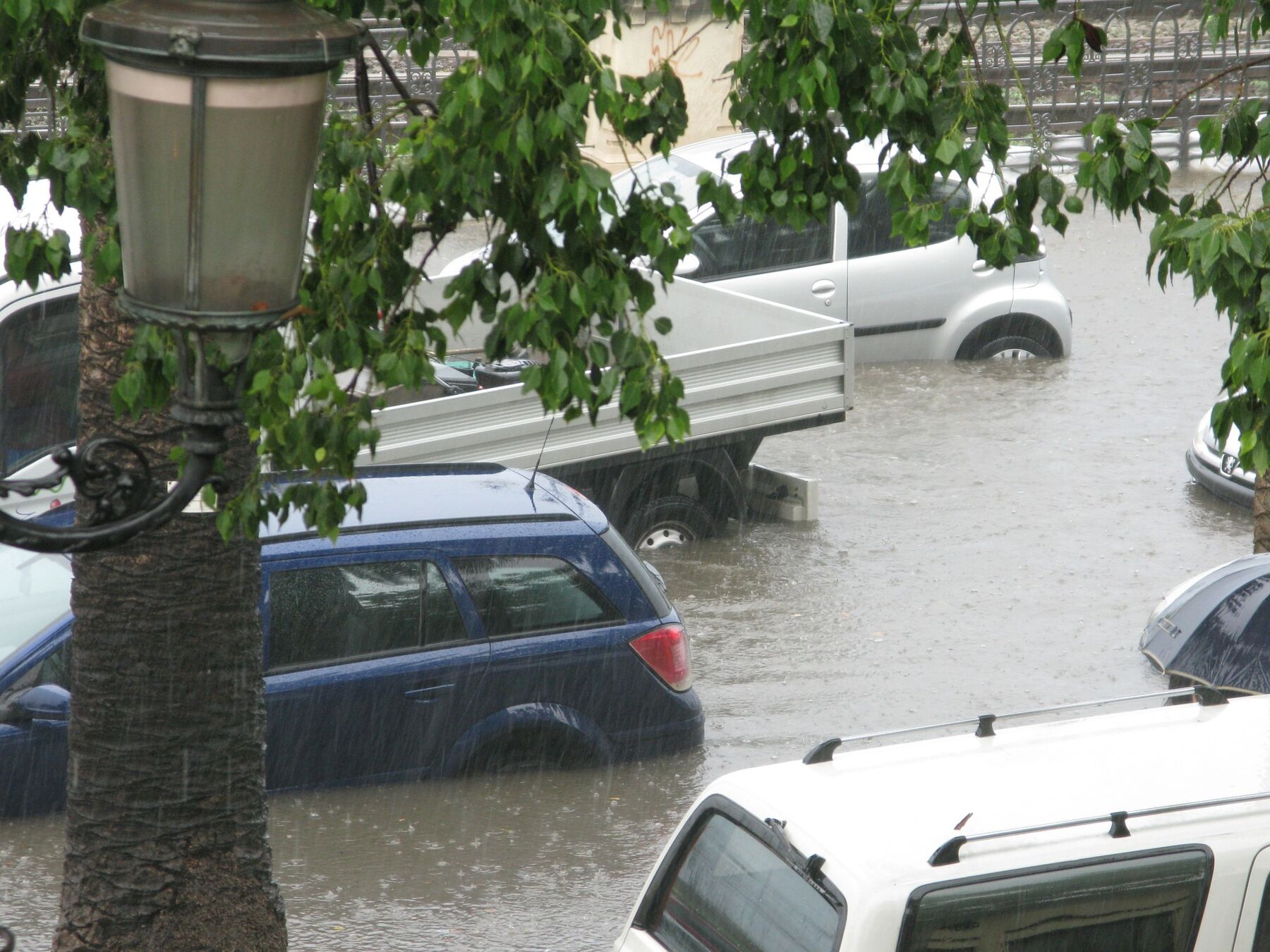 Wasserschaden beim Pkw Unwetter